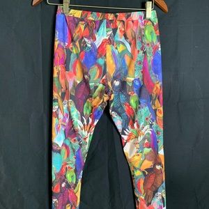 Bird Print Adidas Leggings Size S